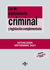 LEY ENJUICIAMIENTO CRIMINAL Y LEGISLACION COMPLEMENTARIA 41 - 9788430990986